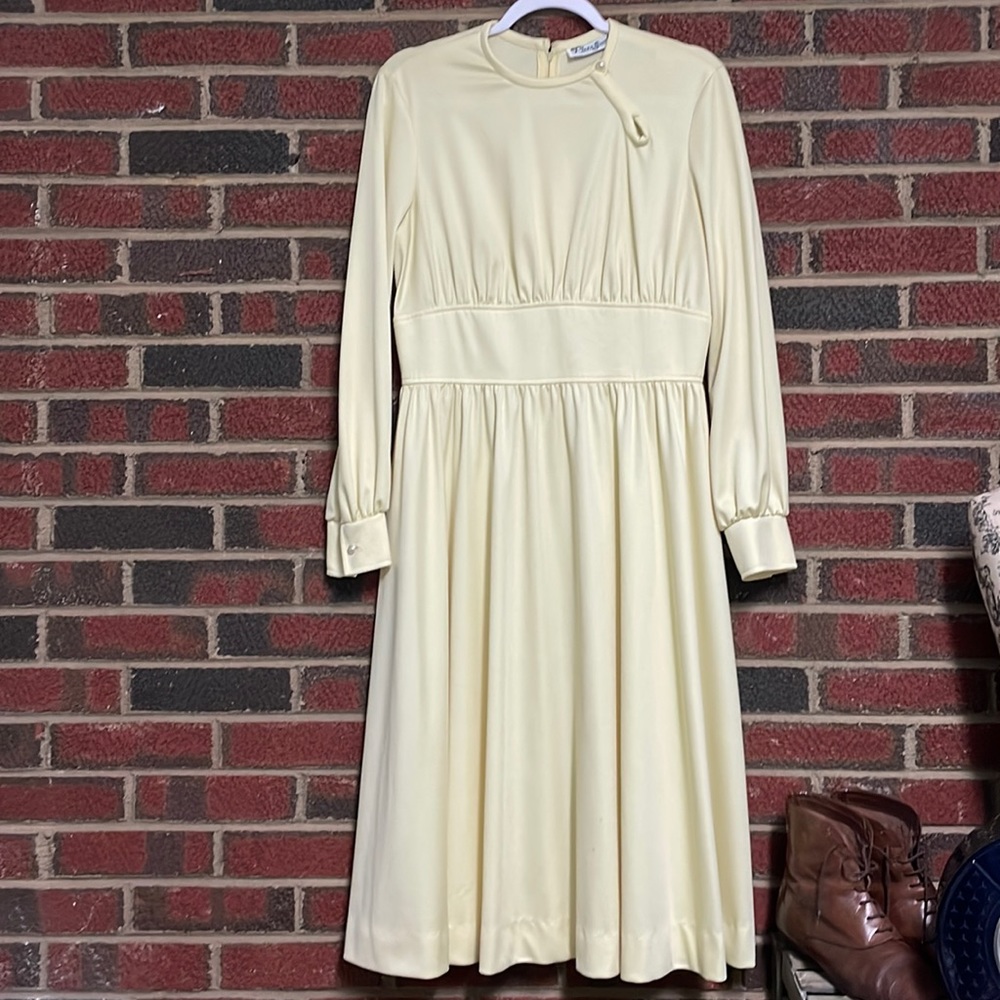 Vintage Plaza South‎ Yellow Dress Women’s Size 16